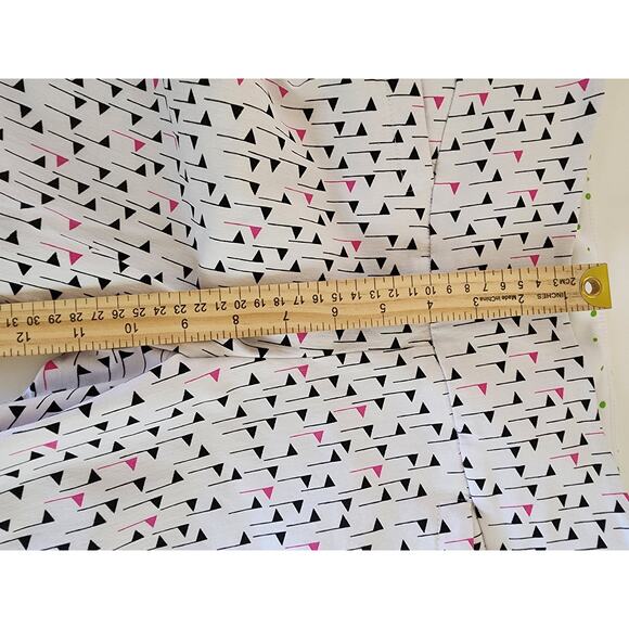 SWING CONTROL White Golf Flags Core Ankle Active Pants SZ 6 - Picture 9 of 10